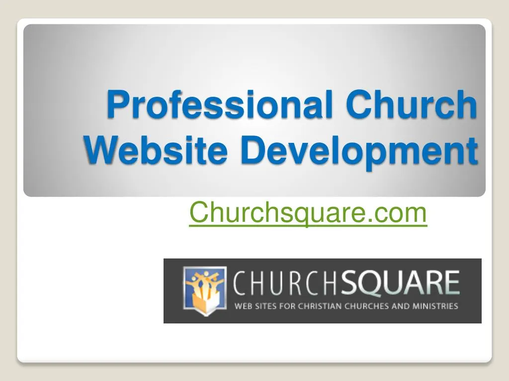 professional church website development
