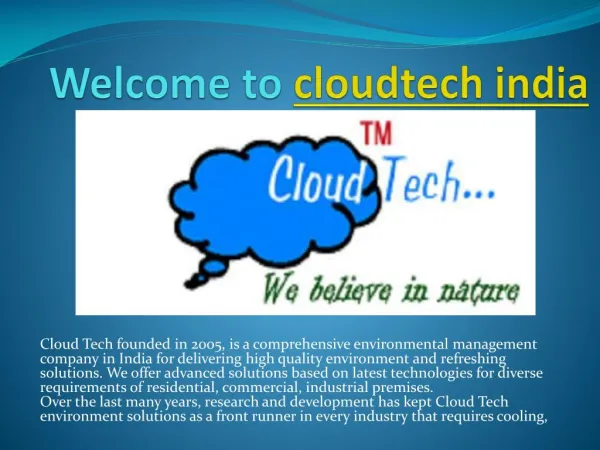 Welcome to cloudtech india