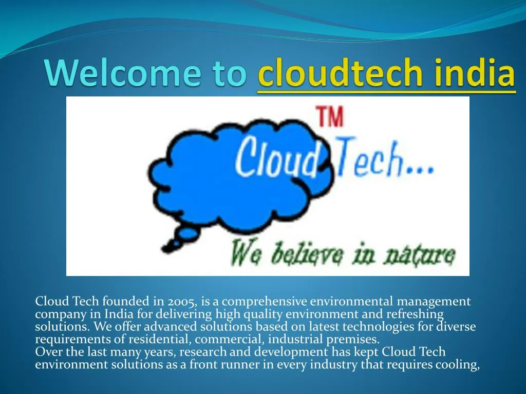 welcome to cloudtech india