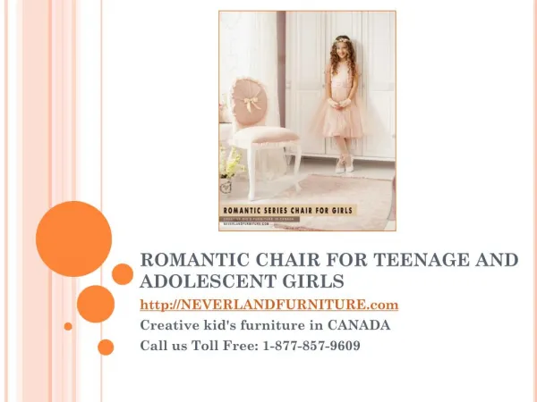 Romantic Chair for Teenage and Adolescent Girls