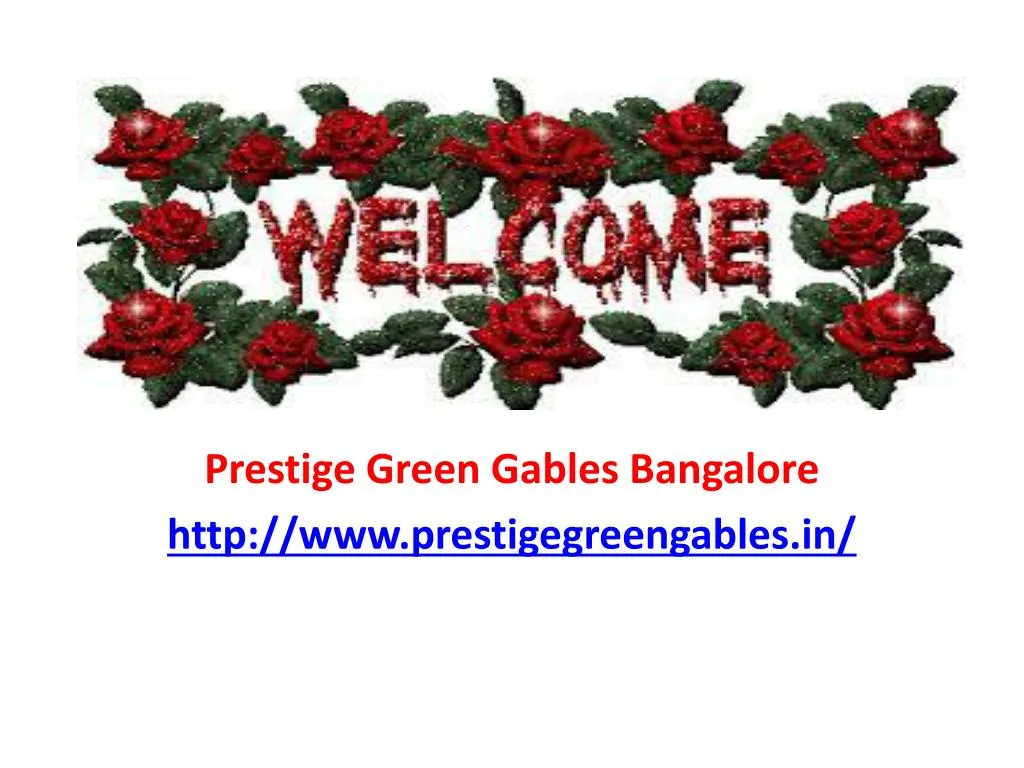 prestige green gables bangalore http www prestigegreengables in