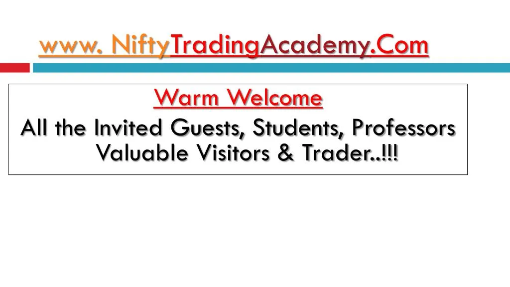 www nifty trading academy com