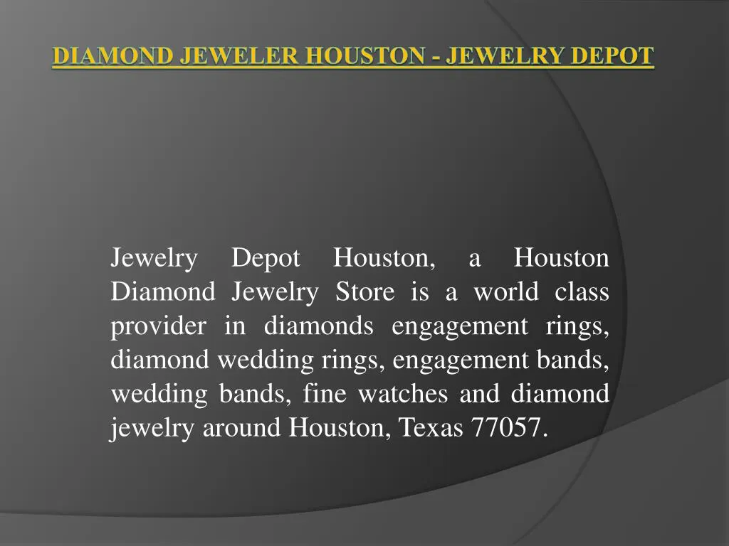 diamond jeweler houston jewelry depot