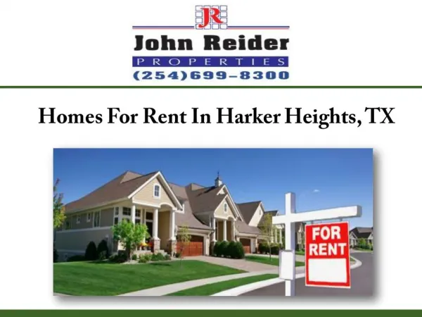 Homes For Rent In Harker Heights, TX