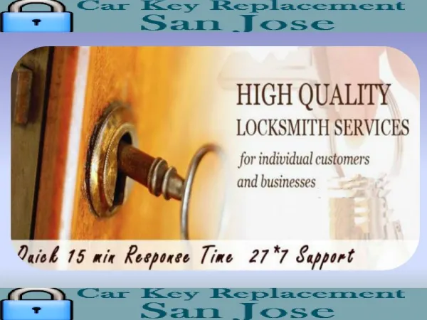 24 Hour Locksmith San Jose CA
