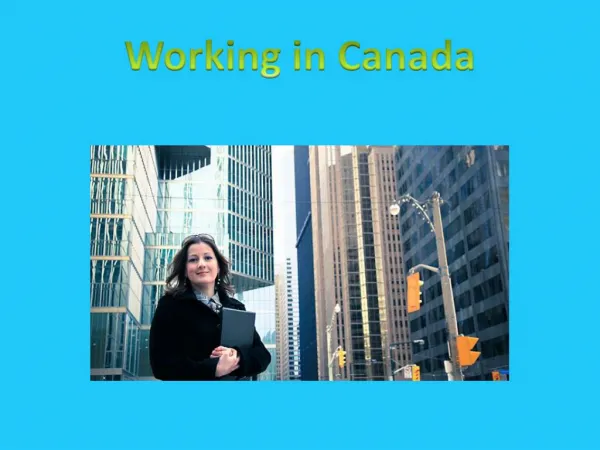working in canada