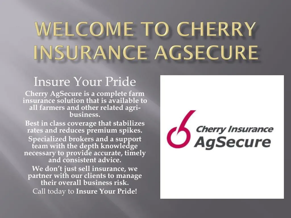 welcome to cherry insurance agsecure