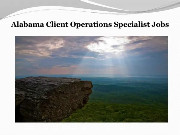 Client Operations Specialist Jobs