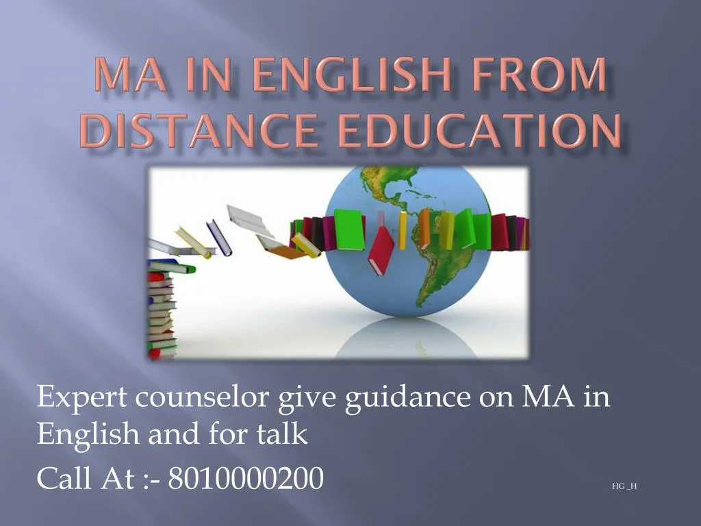 ma in english from distance education