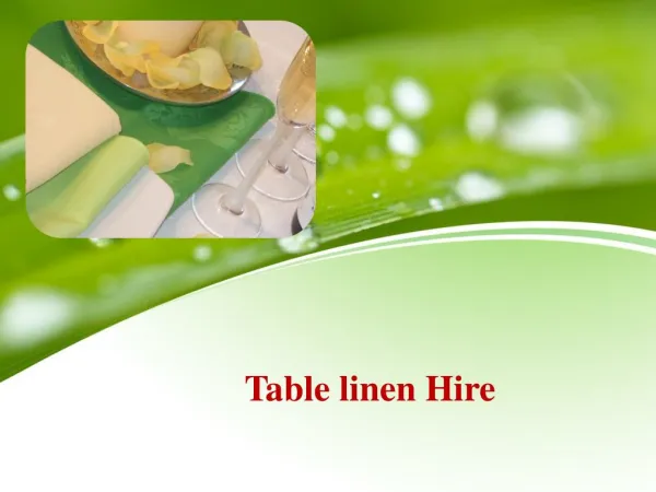 7 Things That You Must Check About Linen Hire Services