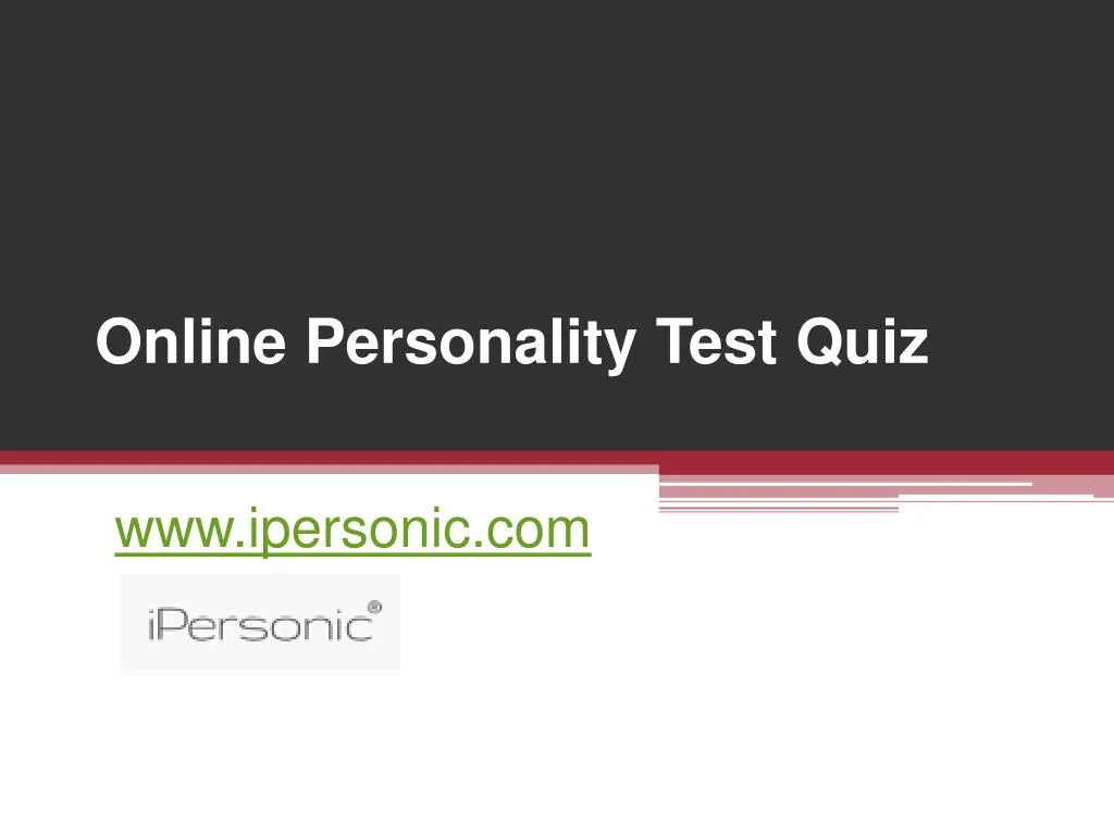 online personality test quiz