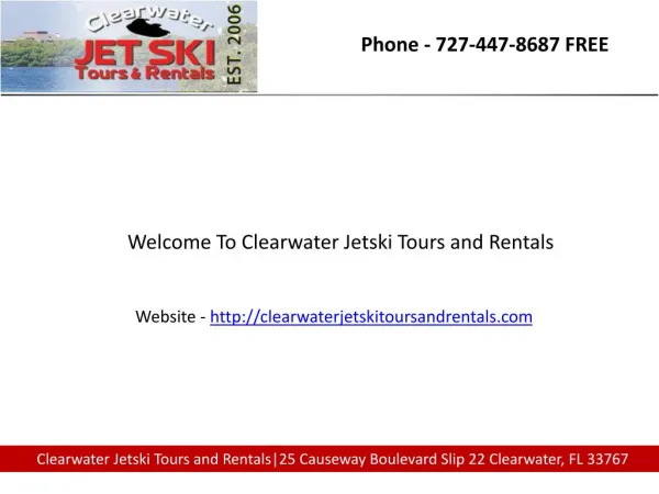 Jet ski rentals clearwater beach