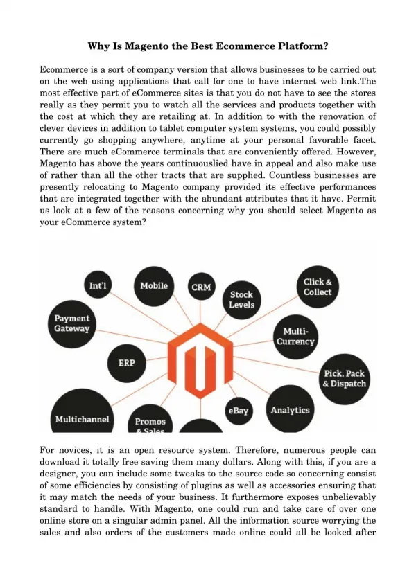 Why Is Magento the Best Ecommerce Platform?
