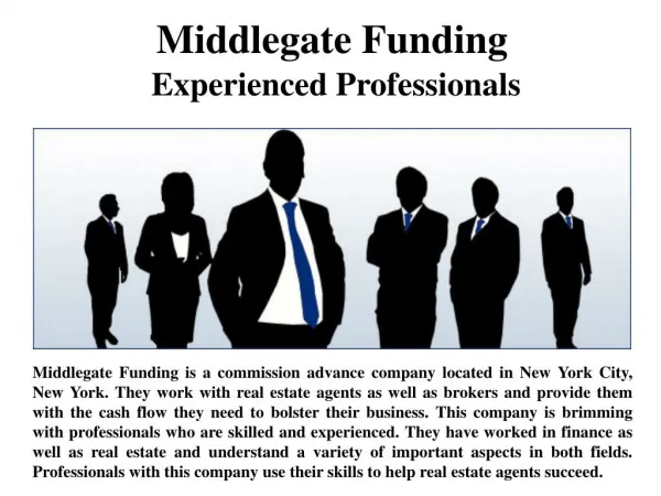 Middlegate Funding - Experienced Professionals