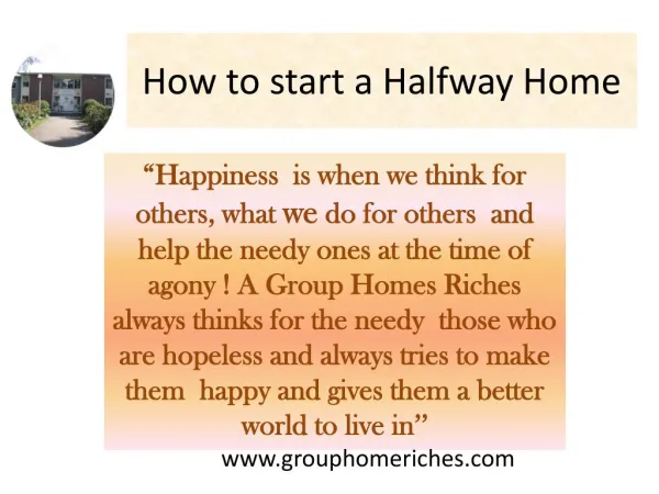 how to start a halfway home