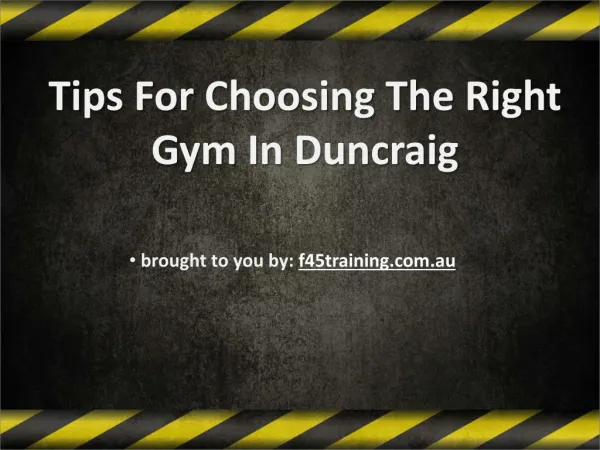 Tips for Choosing the Right Gym in Duncraig