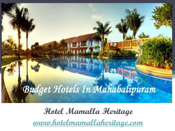 Budget Hotels in mahabalipuram