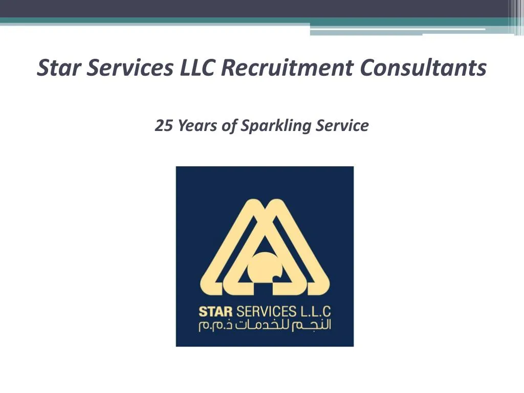 star services llc recruitment consultants 25 years of sparkling service