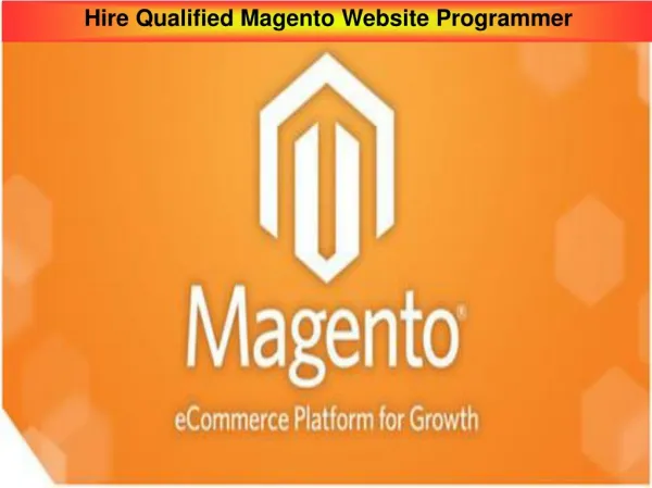 Hire Qualified Magento Website Programmer