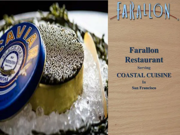 Farallon - Coastal cuisine san francisco