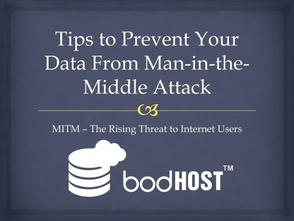 Tips to Prevent Your Data from Man-in-the-Middle Attack