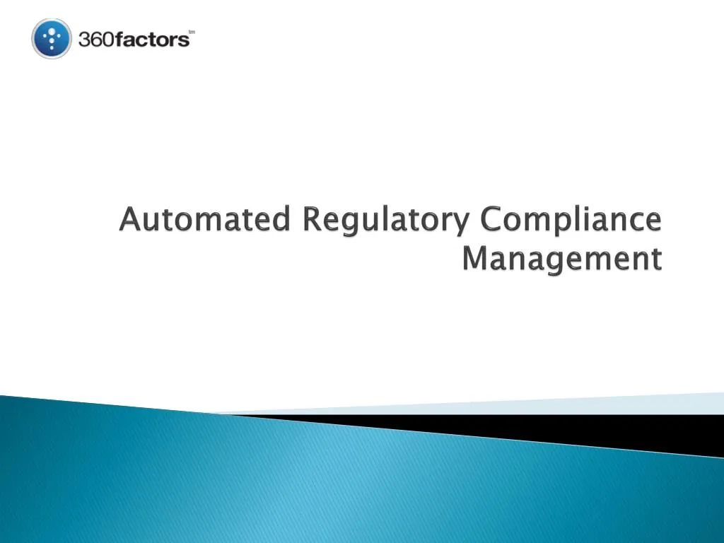 automated regulatory compliance management