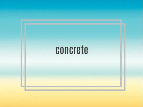 concrete