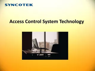 Access Control System Technology - slide 1