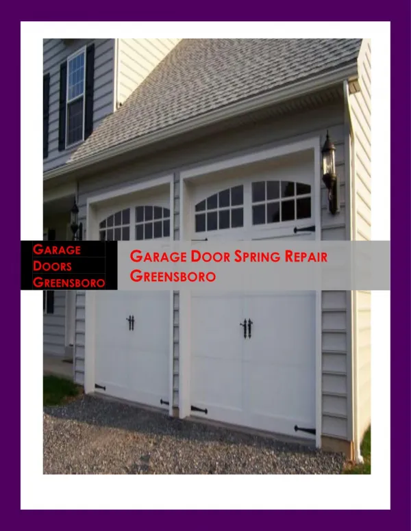 Experts Garage Door Spring Repair