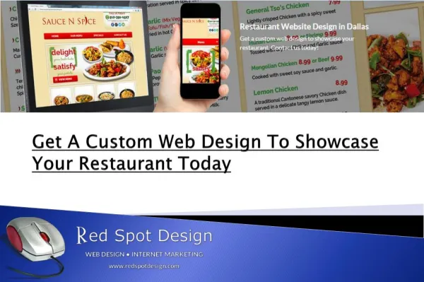 Get A Custom Web Design To Showcase Your Restaurant Today