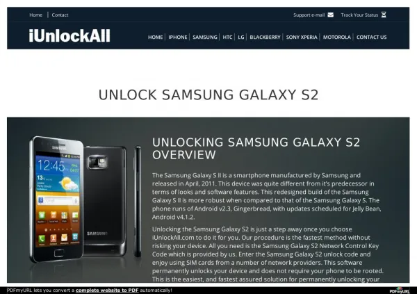 How to Unlock Samsung Galaxy S2