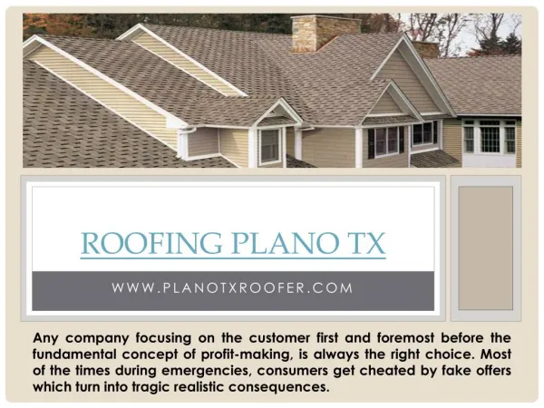 Roof Installation Plano TX