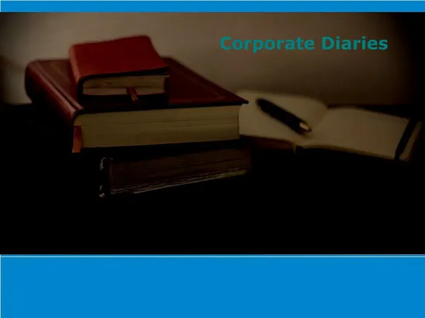 Types of Corporate Diaries and Their Usages