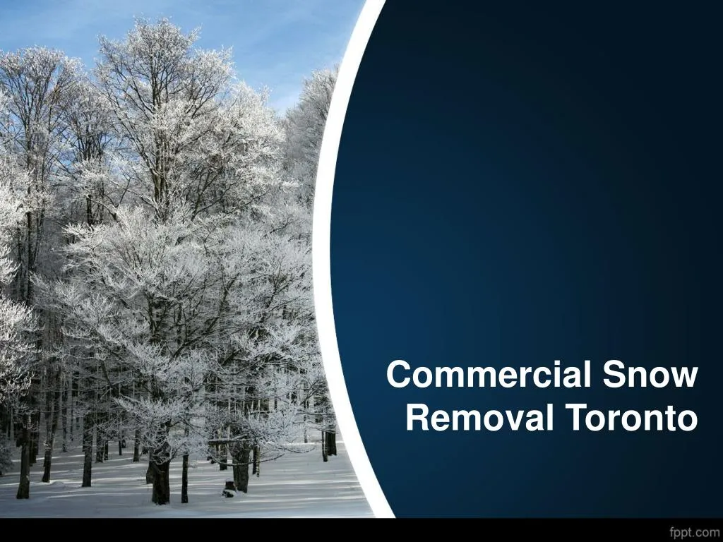 commercial snow removal toronto