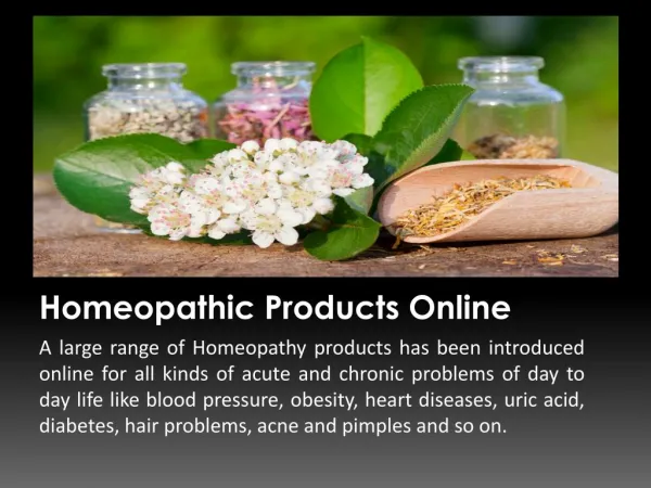 Buy Homeopathic Medicine Online in India