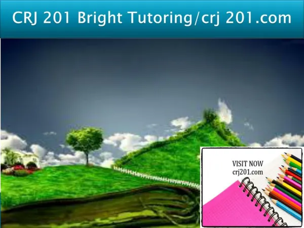CRJ 201 Bright Tutoring/crj 201.com