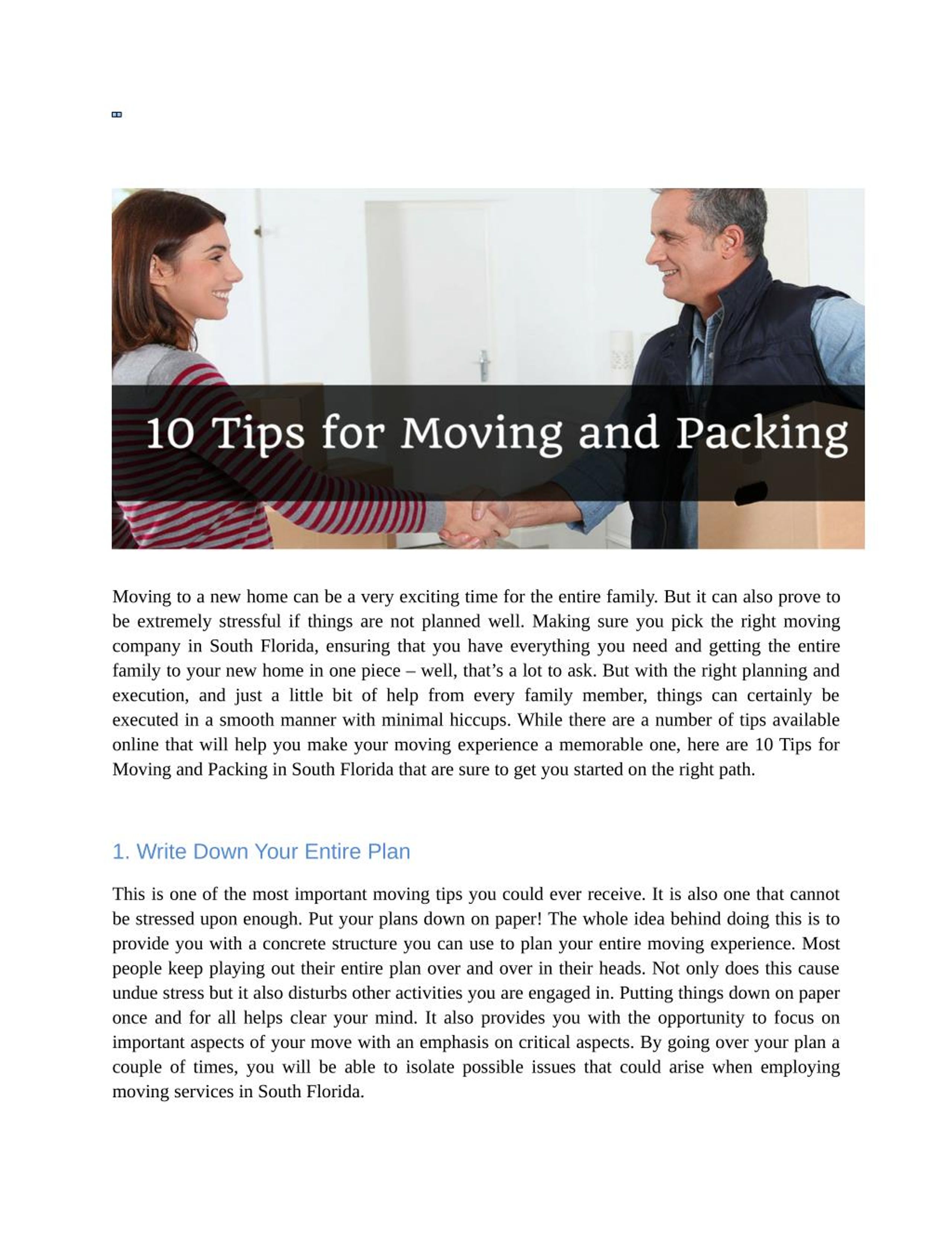 PPT - 10 Tips for Moving and Packing PowerPoint Presentation, free ...