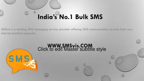 Bulk SMS Service Provider in India | SMSvis