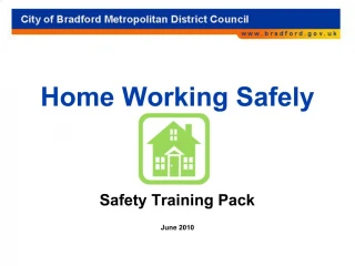 Home Working Safely - slide 1