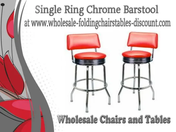 Single Ring Chrome Barstool at www.wholesale-foldingchairstables-discount.com