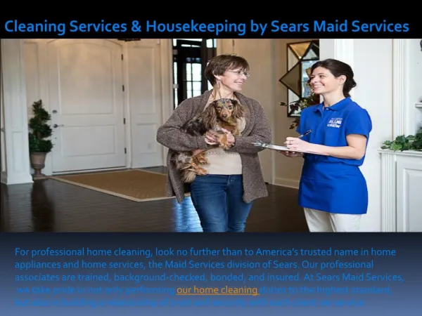 Cleaning Services & Housekeeping by Sears Maid Services