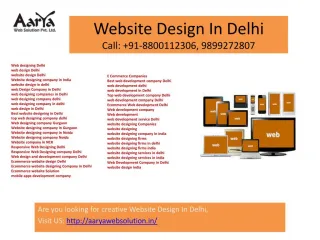 web designing company delhi, Responsive Web Designing Delhi