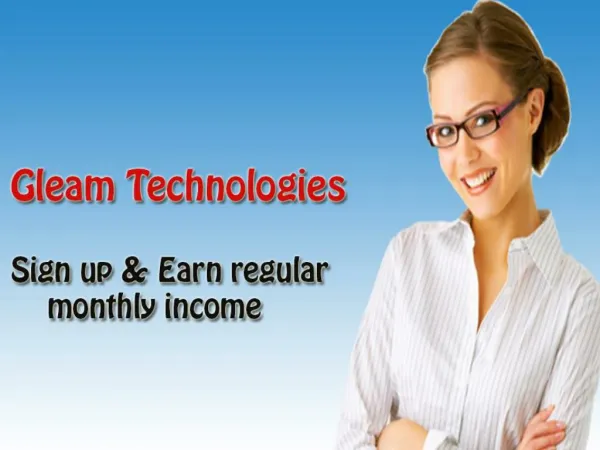 Work from home - Gleam Technologies