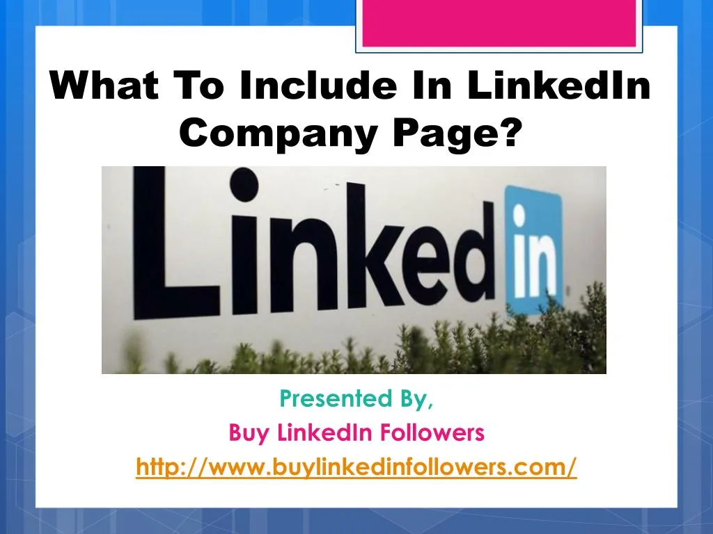 what to include in linkedin company page