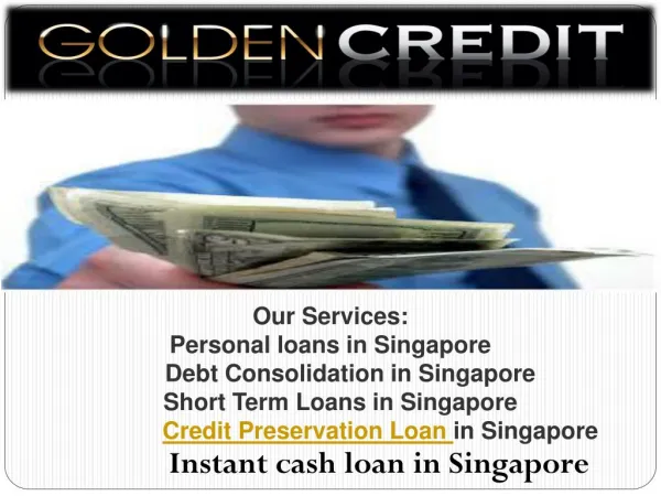 Credit Preservation Loan-Rebuild your credit