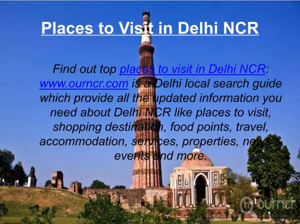 Places to Visit in Delhi NCR