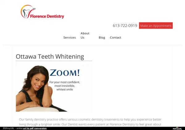 Best Ottawa Teeth Whitening – Zoom Teeth Whitening Service