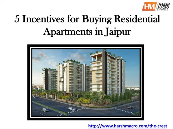 5 Incentives for Buying Residential Apartments in Jaipur