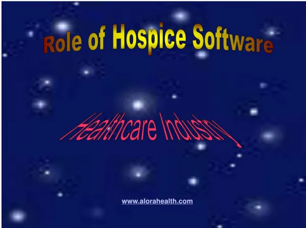 Role of Hospice Software in Healthcare Industry