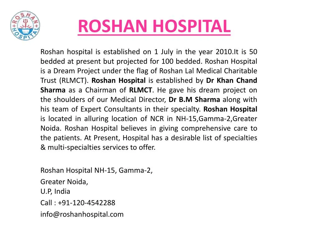 roshan hospital